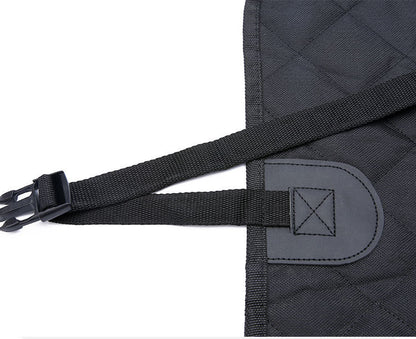 Dog Car Seat Cover with Mesh Window – Pet Hammock with Zipper, Pocket & Safety Features for Back Seat Travel